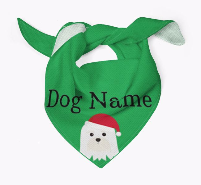 Peeking Christmas Icon: Personalised {breedFullName} Bandana